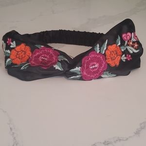 World Market Floral Embroidered Headband